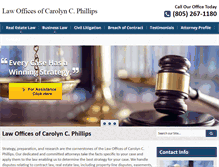 Tablet Screenshot of carolynphillipslaw.com